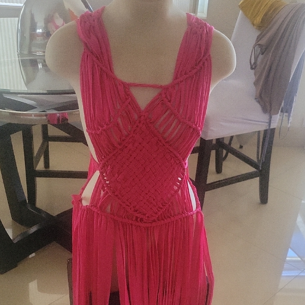 Vibrant Pink Maxi Dress